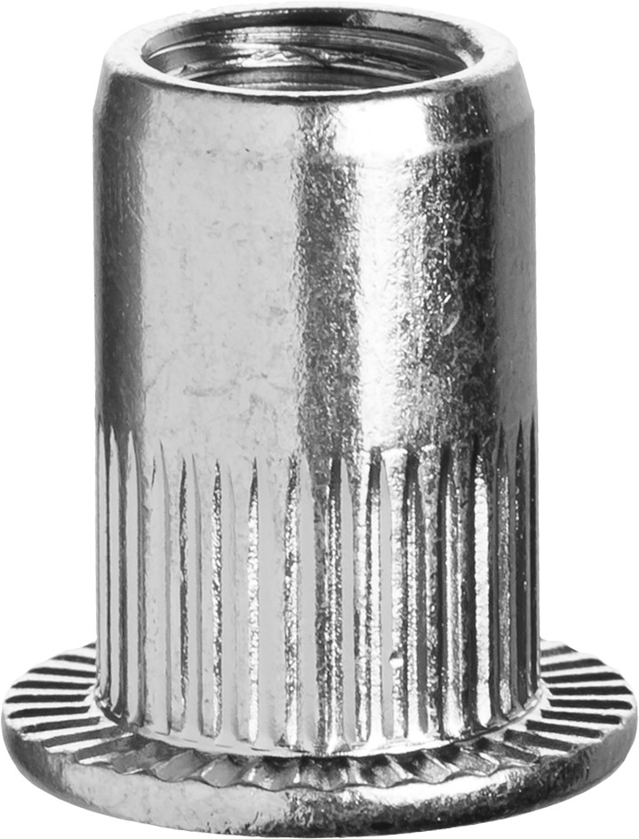 Заклёпки резьбовые стальные с насечкой М 4*11 мм (10 шт в пакете)