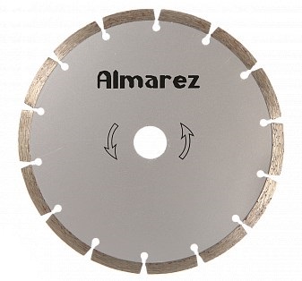 Алмазный отрез.круг 230*22 Сегментный сухой рез "Almarez" Бетон