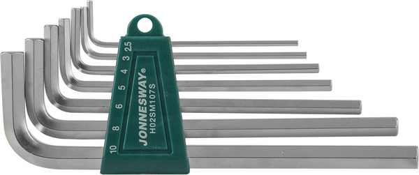 Набор имбусовых ключей 2,5-10 мм 7 предметов Jonnesway