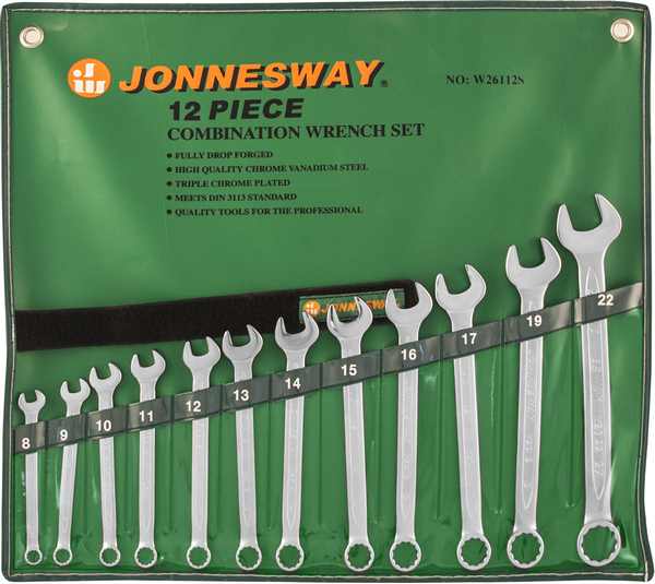 Набор ключей комбинированных Jonnesway 12шт 8-22мм