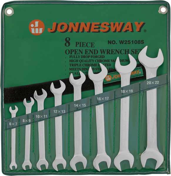 Набор ключей  8шт 6-22мм,  Jonnesway