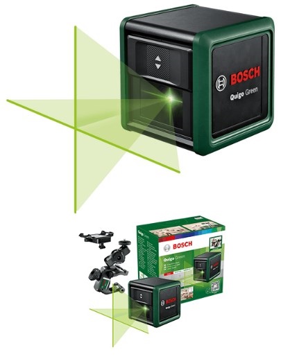 Уровень лаз. Bosch Quigo Green + MM2 зеленый (12м, 0,6мм/м)