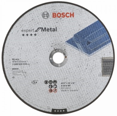 Отрезной круг 230*3.0*22 мет. Bosch (плоский)