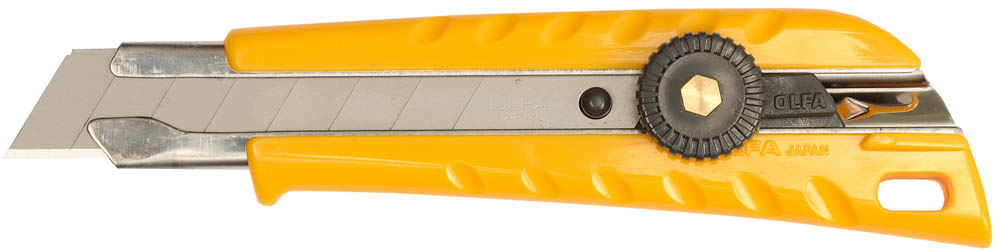 Нож с сегментированным лезвием 18мм OLFA круг.фиксатор OL-L-1