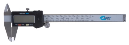 Штангенциркуль 150 0,01 электронный (Guilin Measuring ) GRIFF с глубиномером  ГОСТ 166-89